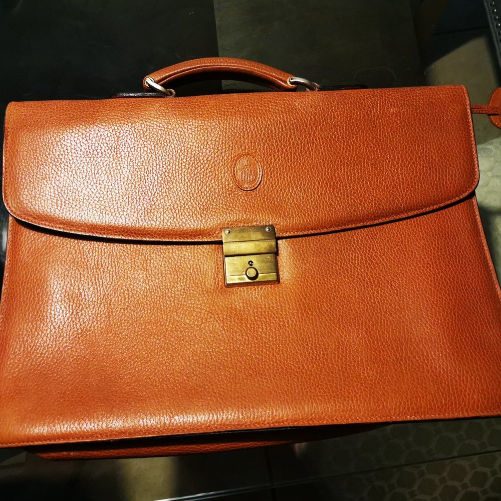 Mark Cross Leather Briefcase